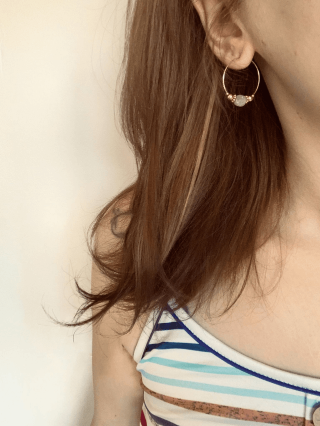 Créoles Paola | Violet et Or