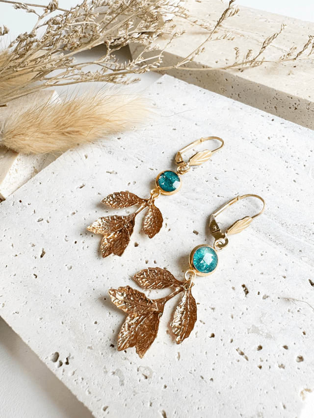 Boucles d'oreilles Héloïse | Bleu 